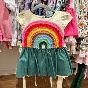 Girl August 3T Fall 2022 Rainbow Dress